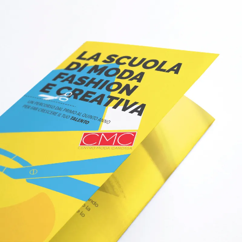 GBF - Immagine coordinata, brochure e flyer Centro Moda Canossa