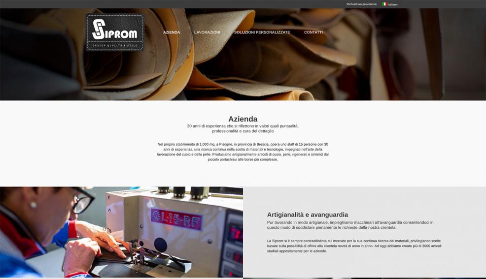 GBF Costruzione sito web Siprom